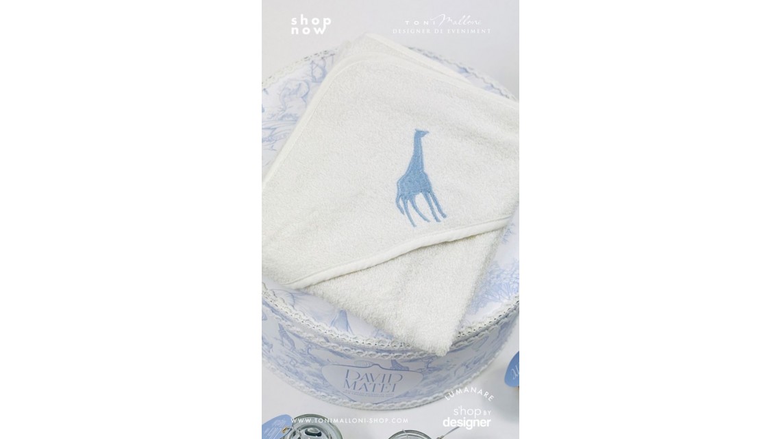 Set prima băiță după botez Safari Blue Jungle Ritualul blând al apei pentru băieți 15